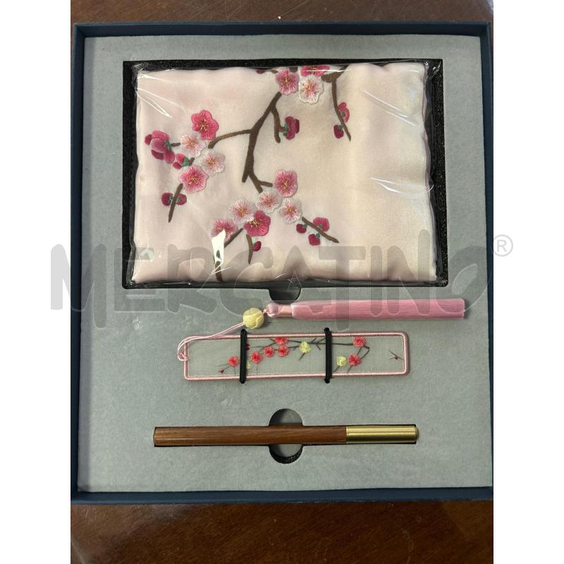 SET CINESE FOULARD SEGNALIBRO PENNA  | Mercatino dell'Usato Ciampino 2