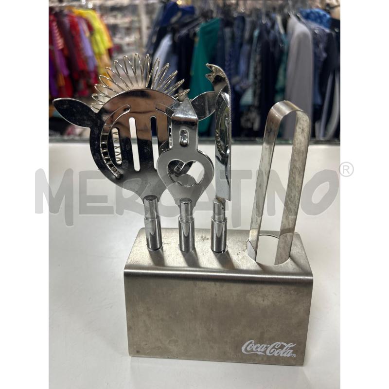 SET PER COCKTAIL IN ACCIAIO COCA COLA | Mercatino dell'Usato Ciampino 1
