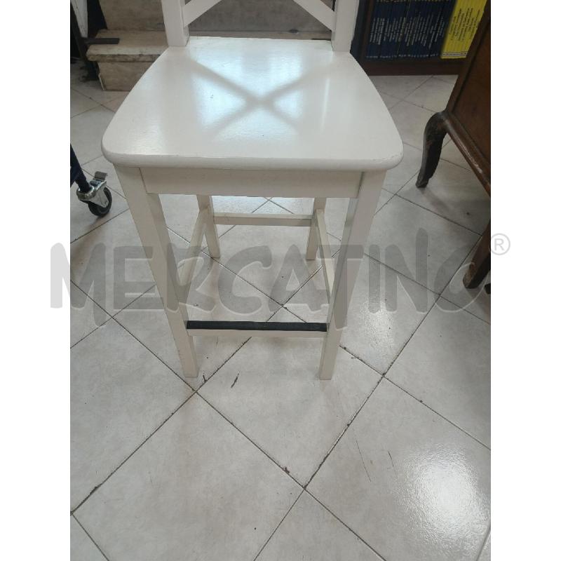 SGABELLO IKEA BIANCO | Mercatino dell'Usato Ciampino 2