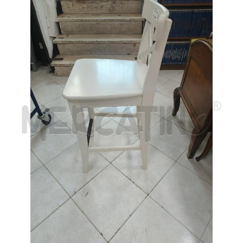 SGABELLO IKEA BIANCO | Mercatino dell'Usato Ciampino 3