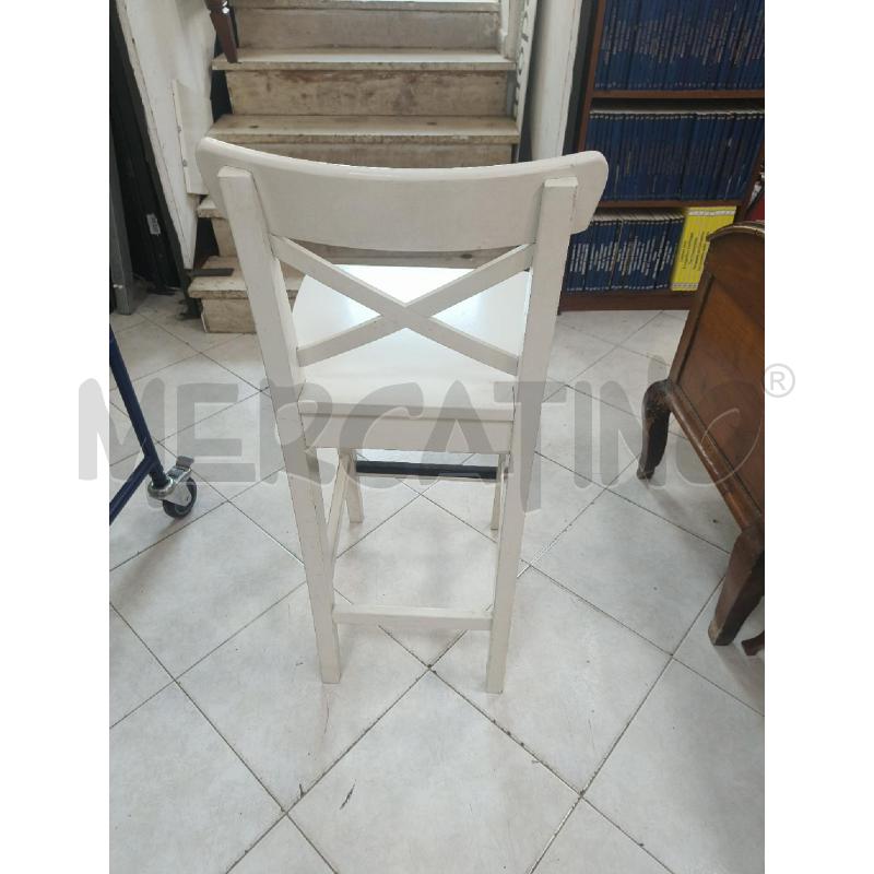 SGABELLO IKEA BIANCO | Mercatino dell'Usato Ciampino 4