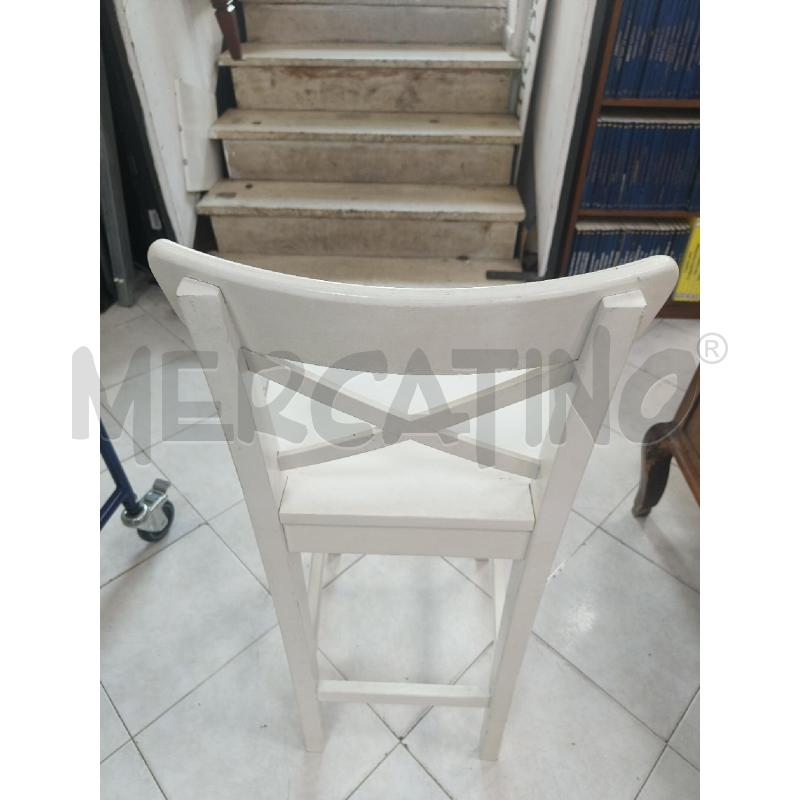 SGABELLO IKEA BIANCO | Mercatino dell'Usato Ciampino 5