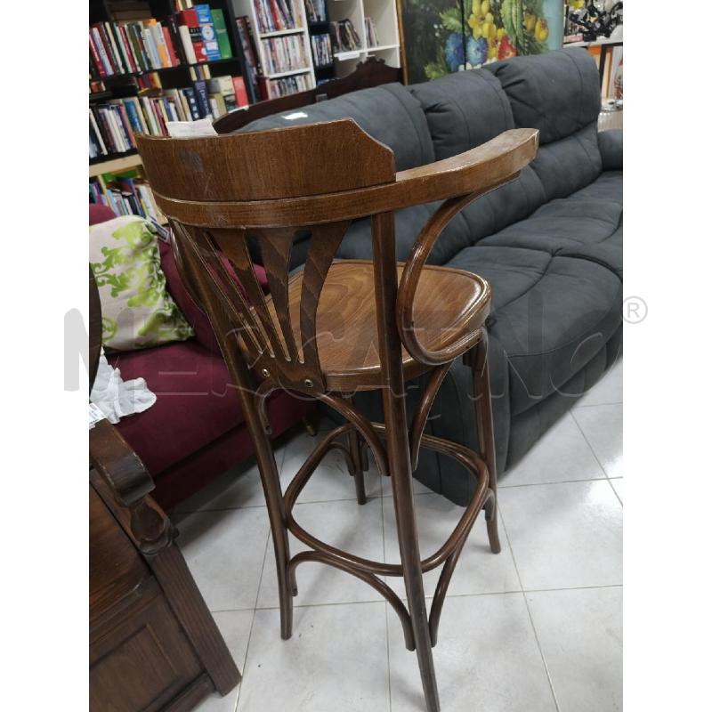 SGABELLO VINTAGE DA PUB THONET IN LEGNO  | Mercatino dell'Usato Ciampino 5