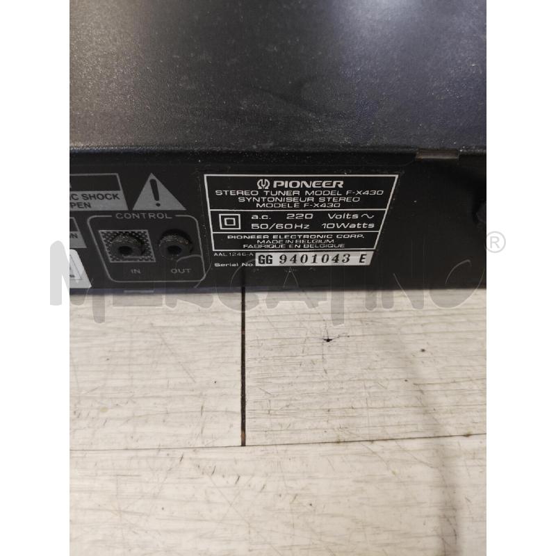 SINTONIZZATORE PIONEER F-X430 | Mercatino dell'Usato Ciampino 5