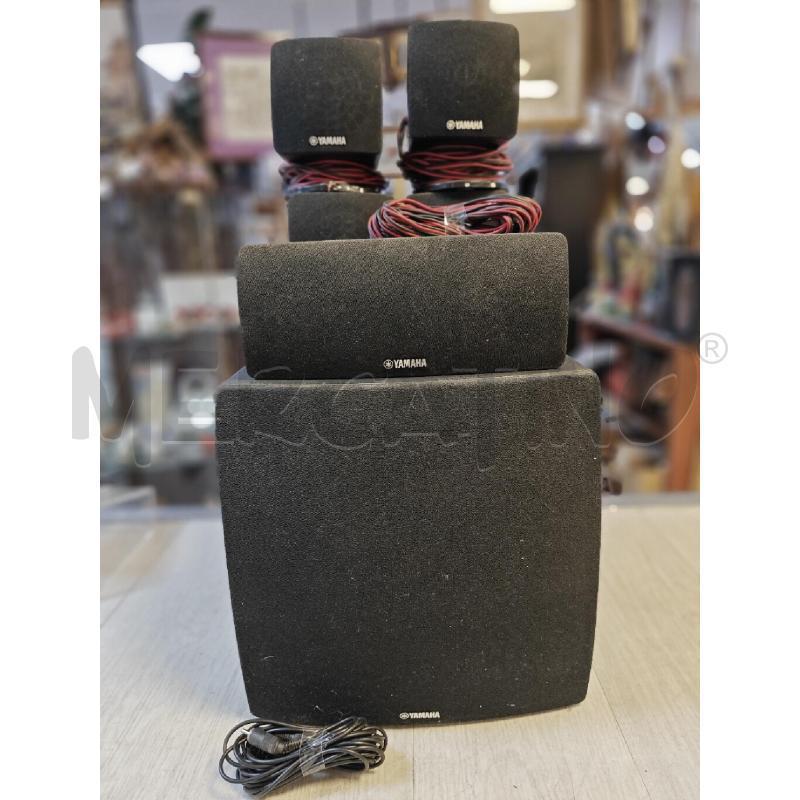 SISTEMA HOME THEATER YAMAHA CON SUBWOOFER + 4 SATELLITI CON CENTRALE | Mercatino dell'Usato Ciampino 1