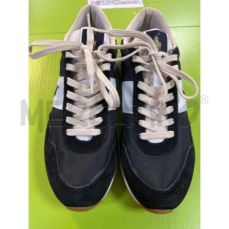 SNEAKERS UOMO POLO RALPH LAUREN NERE STR BIANCHE | Mercatino dell'Usato Ciampino 1