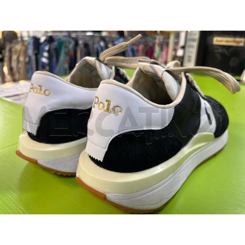SNEAKERS UOMO POLO RALPH LAUREN NERE STR BIANCHE | Mercatino dell'Usato Ciampino 3
