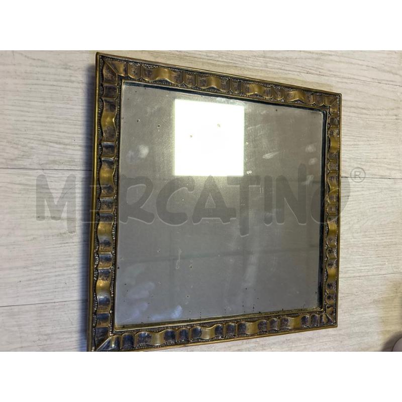 SPECCHIO IN OTTONE QUADRATO | Mercatino dell'Usato Ciampino 1