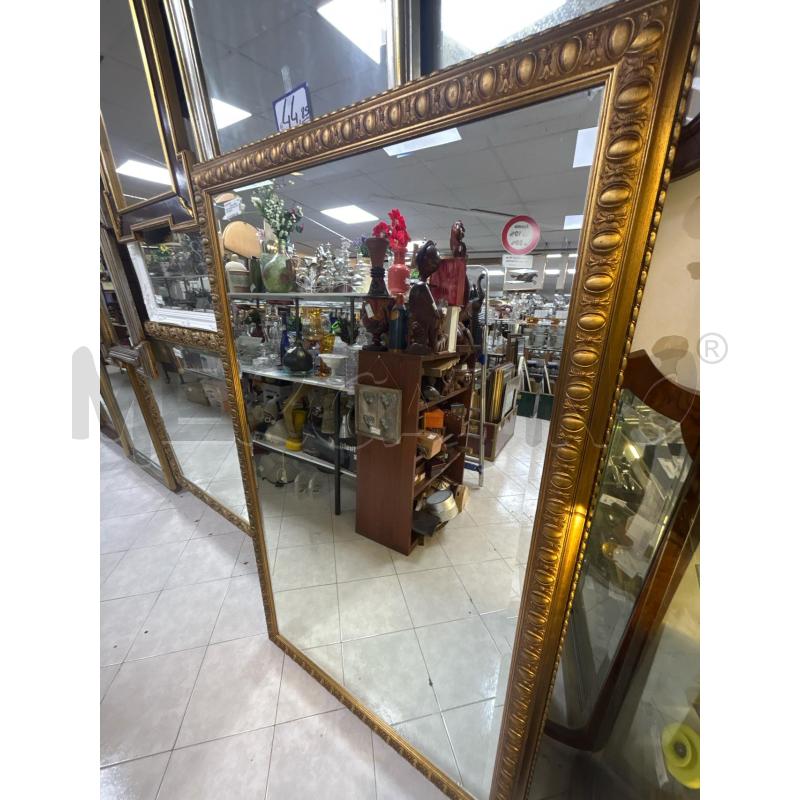 SPECCHIO RETTANG. CORNICE DORATA | Mercatino dell'Usato Ciampino 3