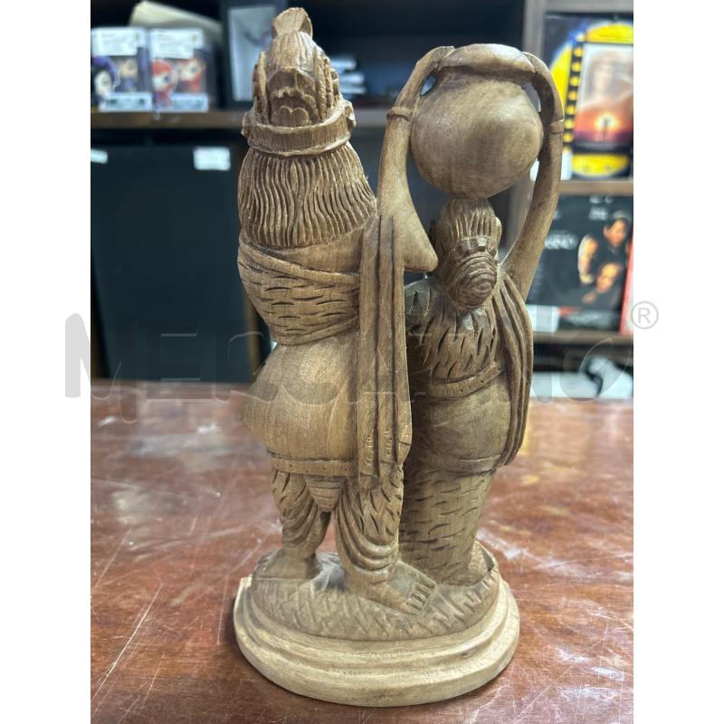 STATUA ETNICA IN LEGNO COPPIA | Mercatino dell'Usato Ciampino 2