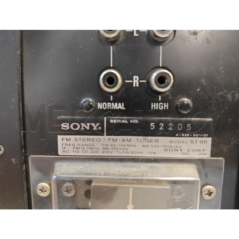 STEREO TUNER SONY ST-88 | Mercatino dell'Usato Ciampino 5