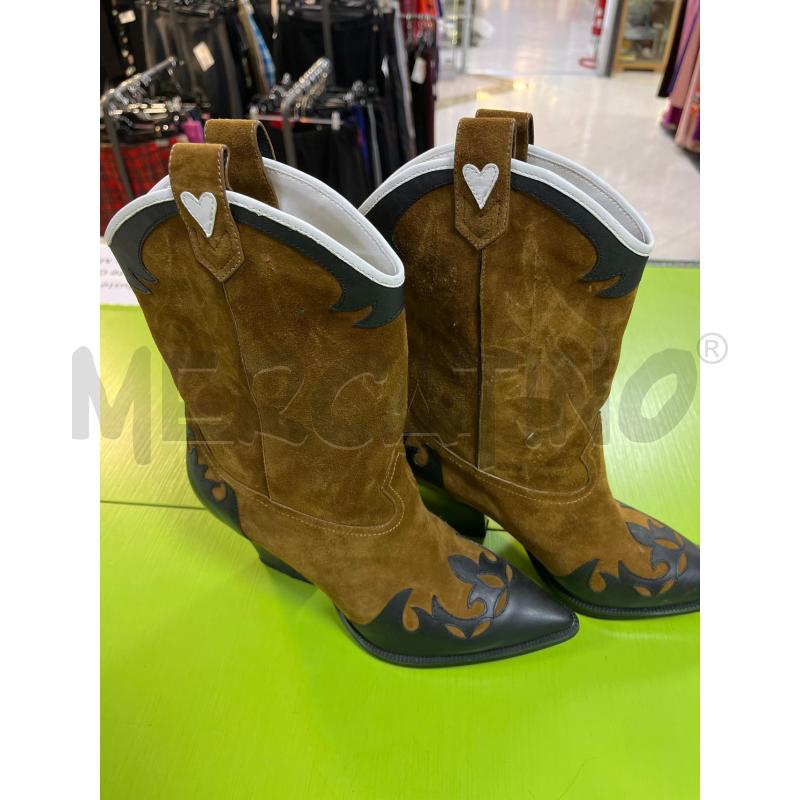STIVALI DONNA TEXANI LZ MARR RIF NERI INT STR BIANCA SOPRA | Mercatino dell'Usato Ciampino 5