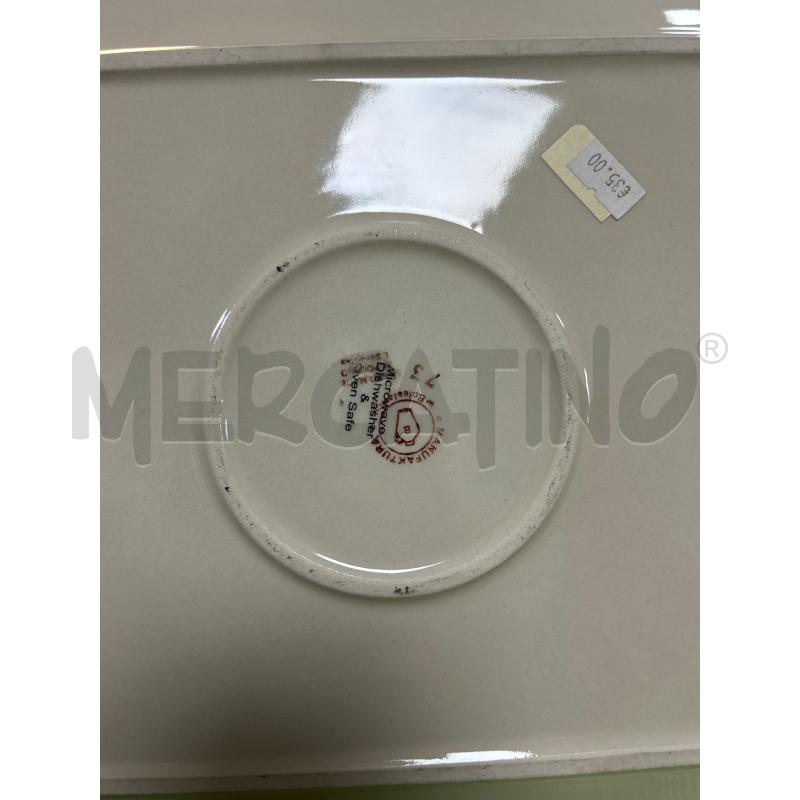 SVUOTA TASCHE MANUFACTURA BOLESLAWCUCERAMICA BIANCA E BLU | Mercatino dell'Usato Ciampino 1