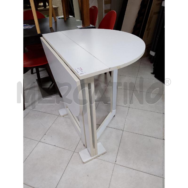 TAVOLINO BIANCO PIEGHEVOLE | Mercatino dell'Usato Ciampino 2
