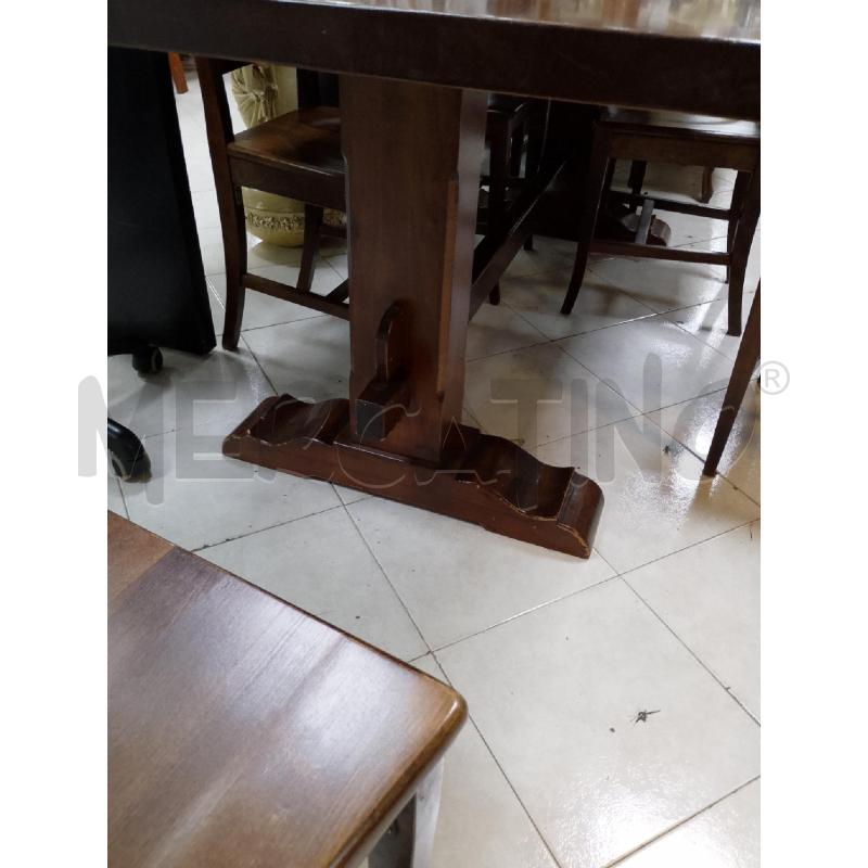 TAVOLO ARTE POVERA STILE FRATINO + 6 SEDIE | Mercatino dell'Usato Ciampino 4