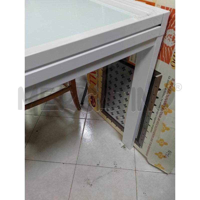 TAVOLO BIANCO QUADRATO ALLUNGABILE | Mercatino dell'Usato Ciampino 3