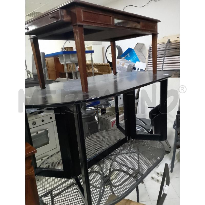 TAVOLO CONSOLLE ANNI 80-90 NERO  | Mercatino dell'Usato Ciampino 1