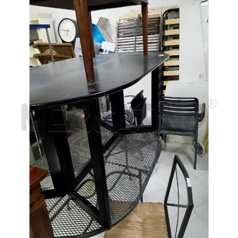 TAVOLO CONSOLLE ANNI 80-90 NERO  | Mercatino dell'Usato Ciampino 3