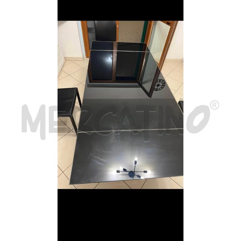 TAVOLO IN VETRO ED ACCIAIO ALLUNGABILE | Mercatino dell'Usato Ciampino 4