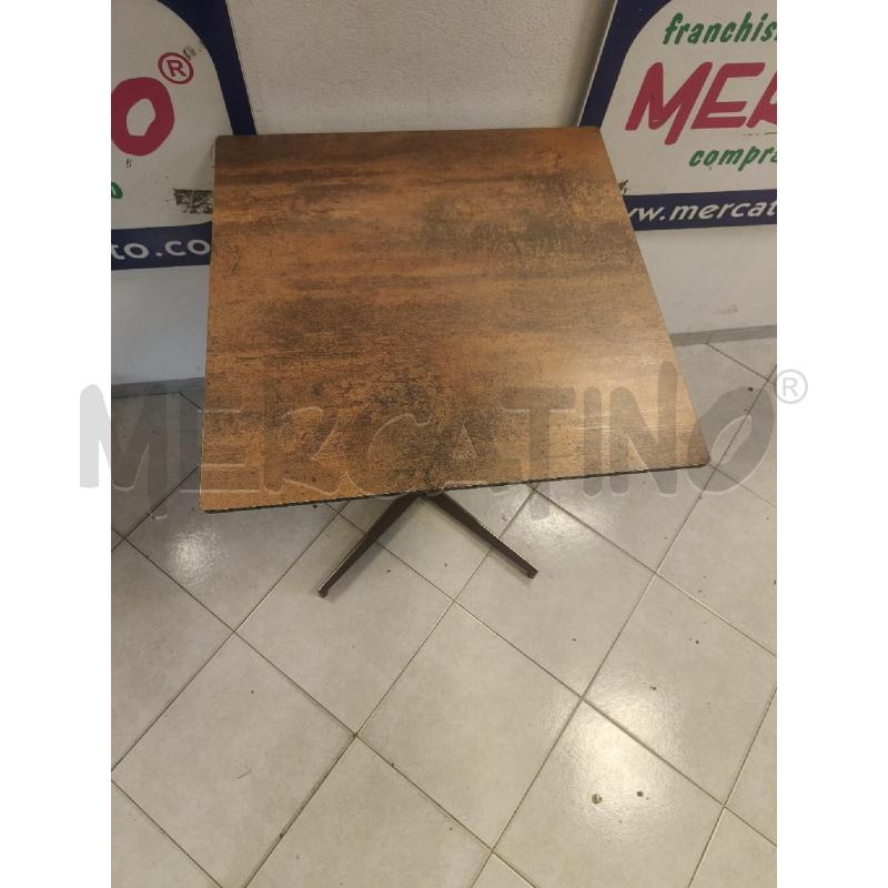 TAVOLO PEDRALI QUADRATO MARRONE  | Mercatino dell'Usato Ciampino 2