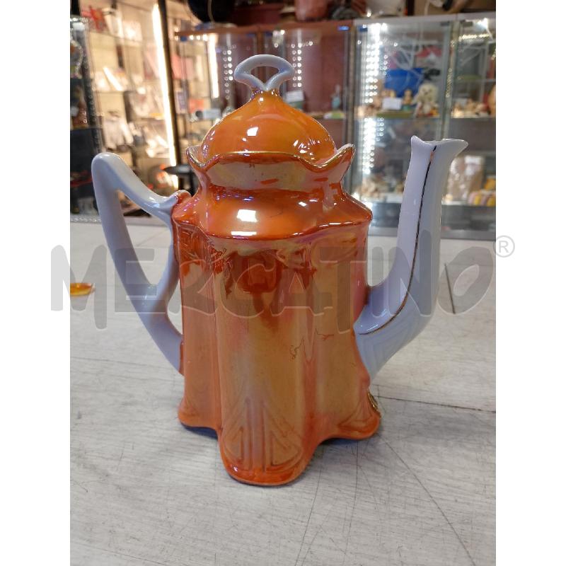 TEIERA PORCELLANA SMALTATA ARANCIO | Mercatino dell'Usato Ciampino 4