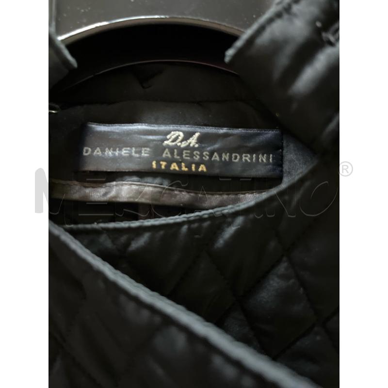 TRENCH DONNA DANIELE ALESSANDRINI TRAPUNTATO NERO  | Mercatino dell'Usato Ciampino 4