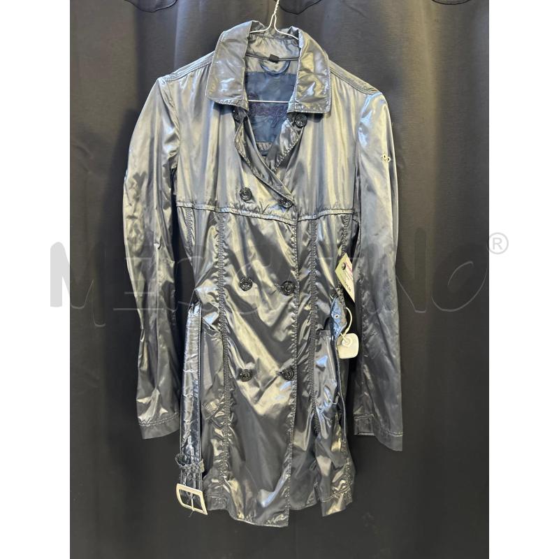 TRENCH DONNA GEOSPIRIT BLU LUCIDO  | Mercatino dell'Usato Ciampino 1