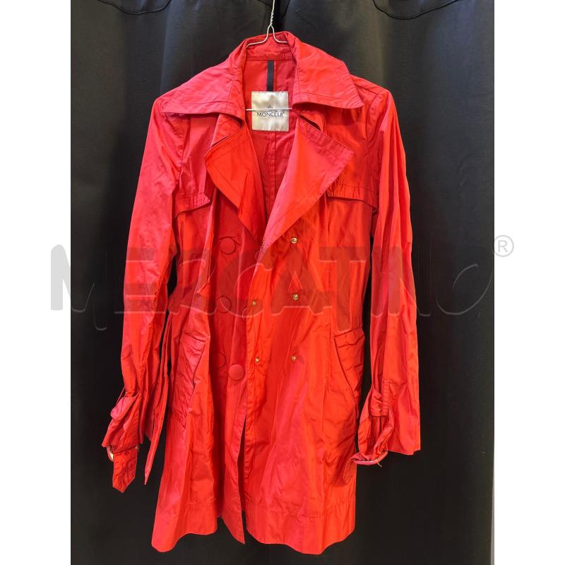 TRENCH DONNA MONCLER ROSSO | Mercatino dell'Usato Ciampino 1