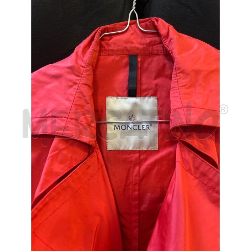 TRENCH DONNA MONCLER ROSSO | Mercatino dell'Usato Ciampino 2
