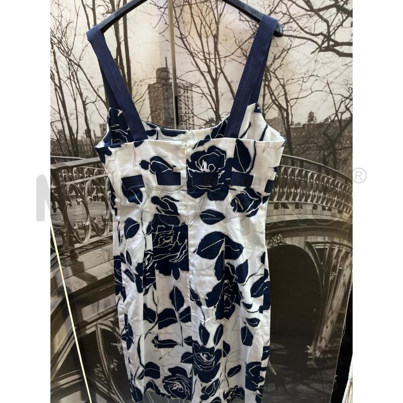 TUBINO DONNA LUISA SPAGNOLI BIANCO FIORI BLU  | Mercatino dell'Usato Ciampino 3