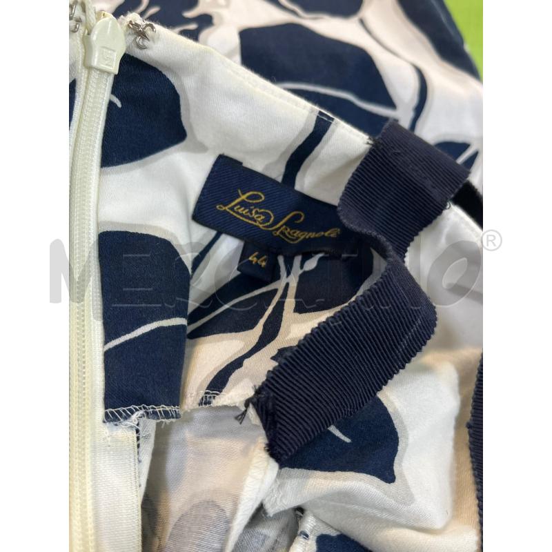 TUBINO DONNA LUISA SPAGNOLI BIANCO FIORI BLU  | Mercatino dell'Usato Ciampino 4