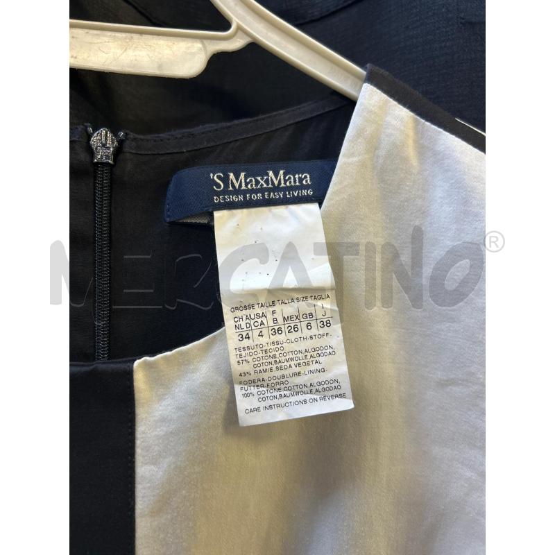 TUBINO DONNA 'S MAX MARA NERO SOPRA BIANCO | Mercatino dell'Usato Ciampino 2