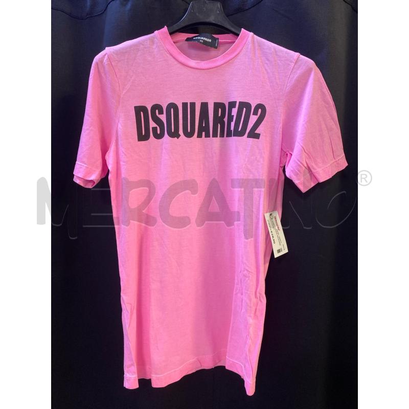 T SHIRT DONNA DSQUARED2 FUCSIA  | Mercatino dell'Usato Ciampino 1