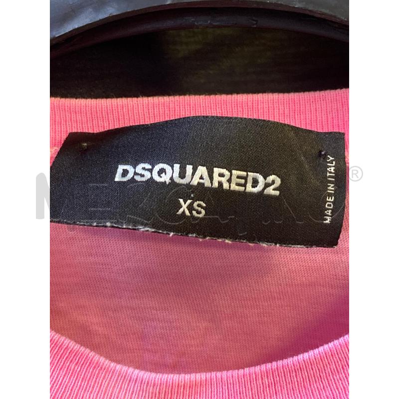 T SHIRT DONNA DSQUARED2 FUCSIA  | Mercatino dell'Usato Ciampino 2