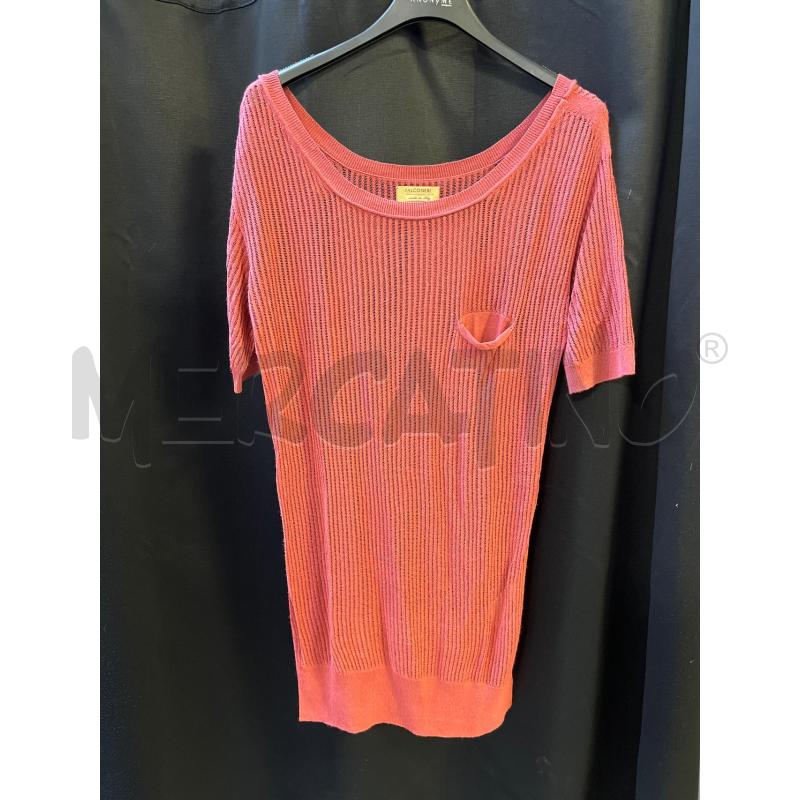 T SHIRT DONNA FALCONERI VISCOSA LINO SETA ROSSA | Mercatino dell'Usato Ciampino 1