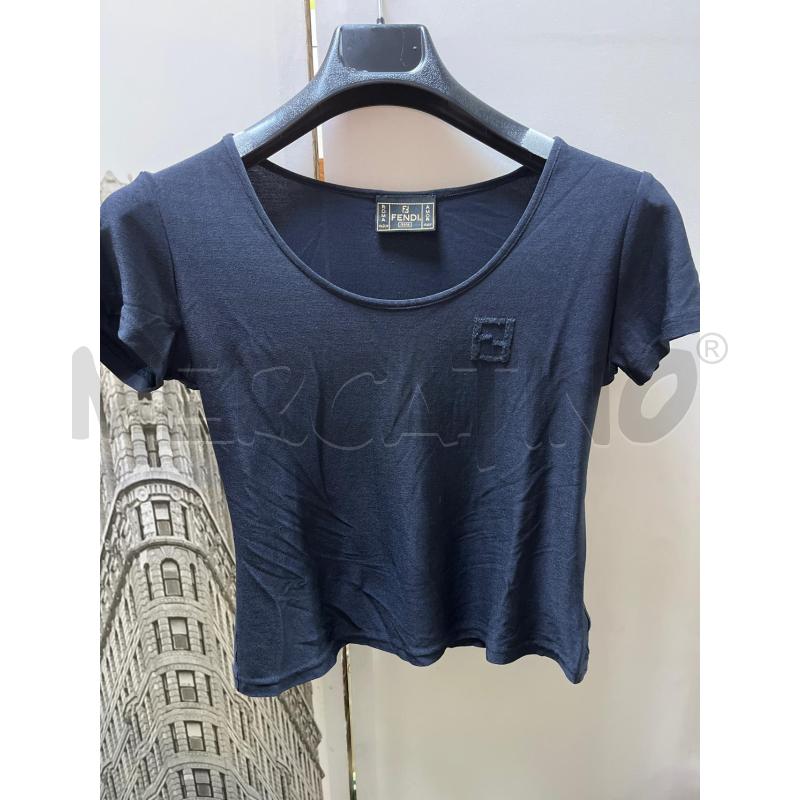 T SHIRT DONNA FENDI BLU SCURO | Mercatino dell'Usato Ciampino 1