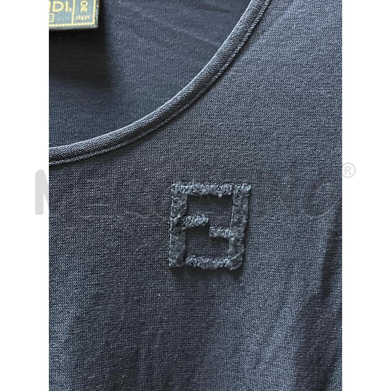 T SHIRT DONNA FENDI BLU SCURO | Mercatino dell'Usato Ciampino 3