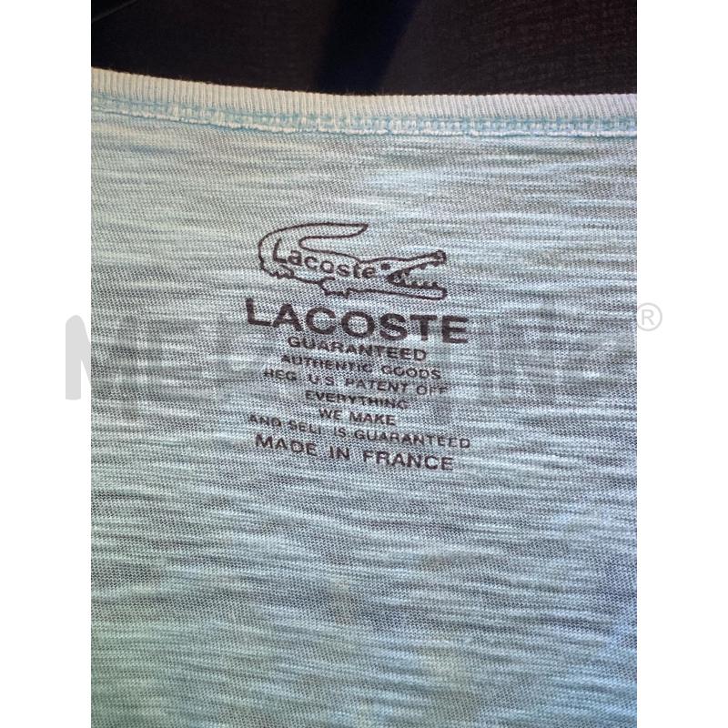 T SHIRT DONNA LACOSTE STR CELESTI TURCHESI  | Mercatino dell'Usato Ciampino 2