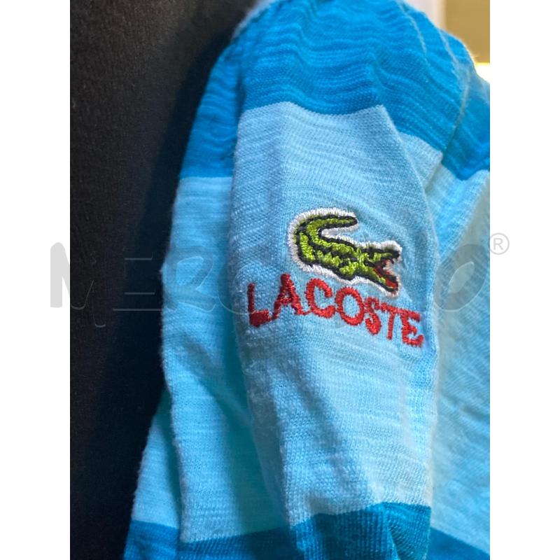 T SHIRT DONNA LACOSTE STR CELESTI TURCHESI  | Mercatino dell'Usato Ciampino 3