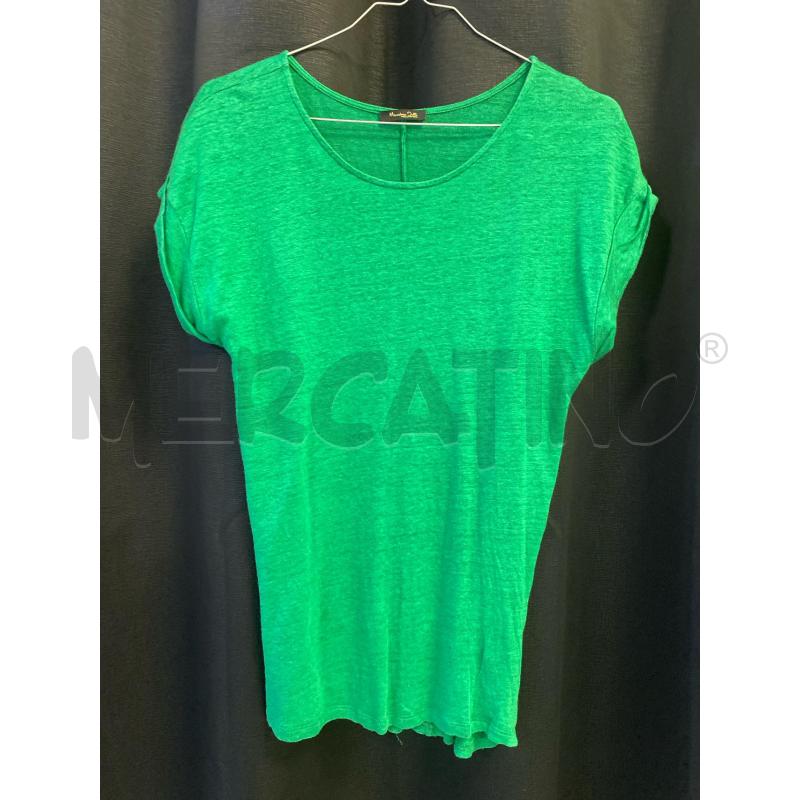 T SHIRT DONNA MASSIMO DUTTI VERDE | Mercatino dell'Usato Ciampino 1