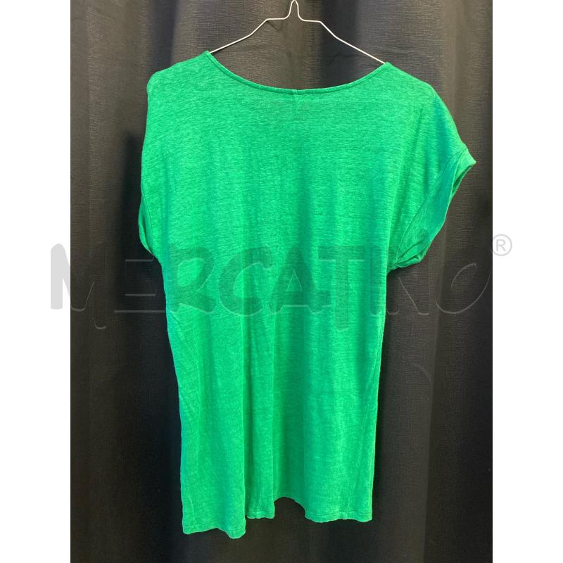 T SHIRT DONNA MASSIMO DUTTI VERDE | Mercatino dell'Usato Ciampino 3
