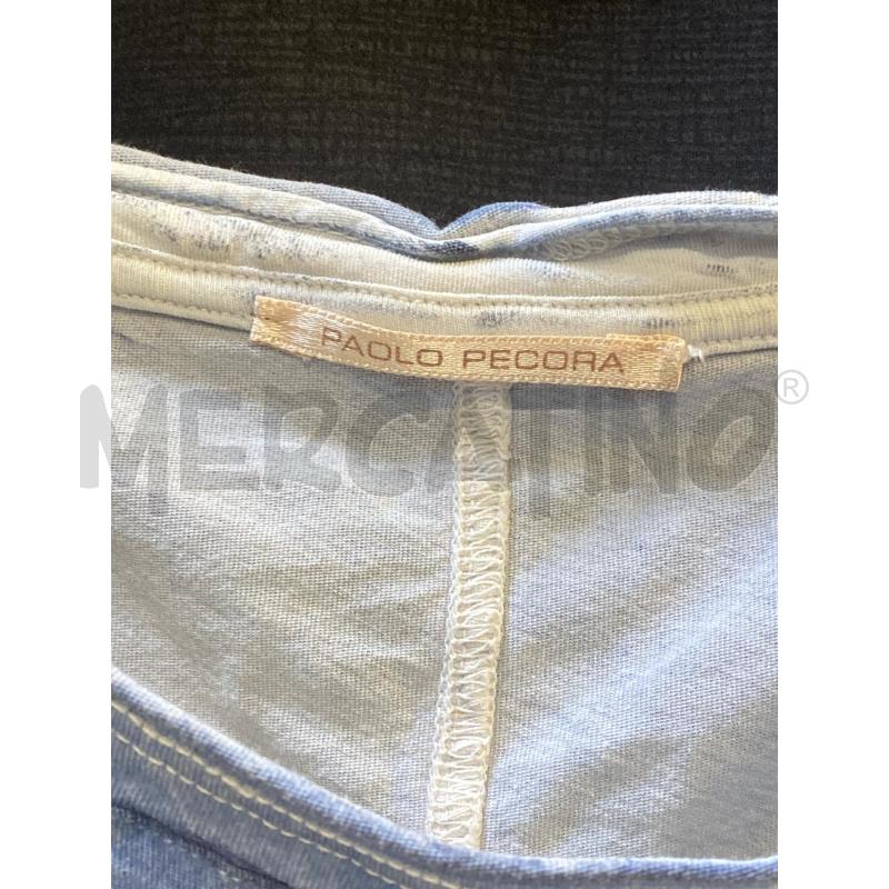 T SHIRT DONNA PAOLO PECORA CELESTE  | Mercatino dell'Usato Ciampino 2