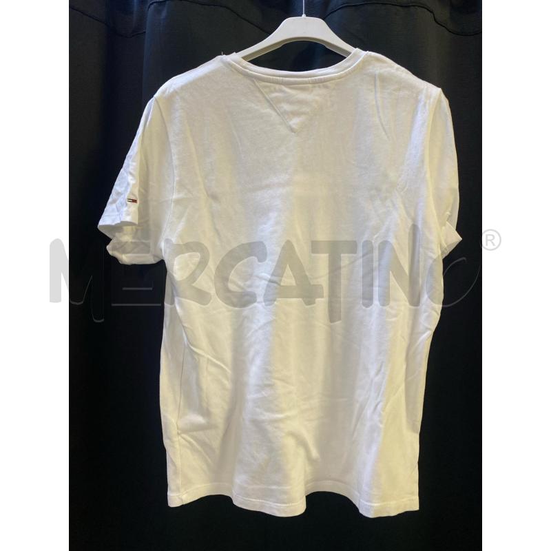 T SHIRT DONNA TOMMY JEANS BIANCA  | Mercatino dell'Usato Ciampino 2