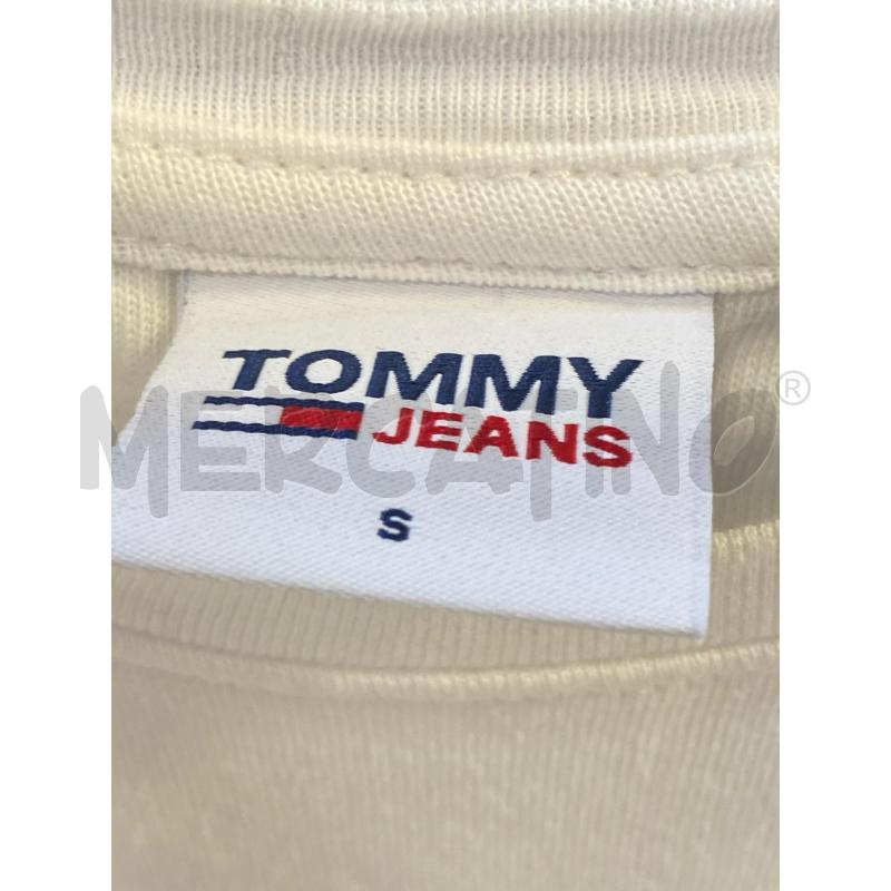 T SHIRT DONNA TOMMY JEANS BIANCA  | Mercatino dell'Usato Ciampino 3
