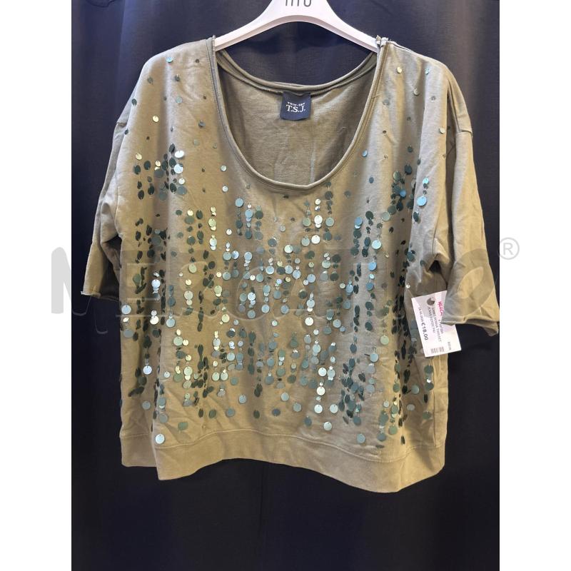 T SHIRT DONNA TWINSET JEANS VERDE PAILL. | Mercatino dell'Usato Ciampino 1