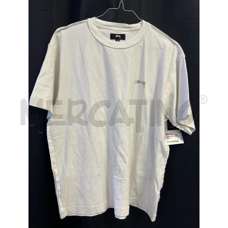 T SHIRT UOMO STUSSY BIANCA | Mercatino dell'Usato Ciampino 1