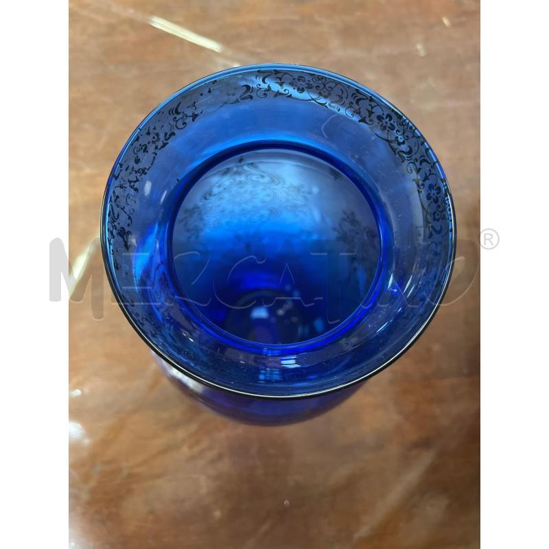 VASO BLU CON DECORI DORATI | Mercatino dell'Usato Ciampino 2