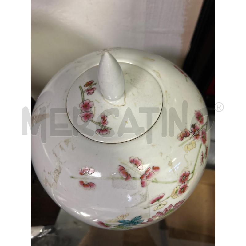 VASO CINESE BIANCO FIORI E UCCELLINI | Mercatino dell'Usato Ciampino 2