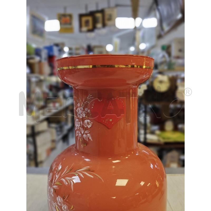 VASO VETRO ROSSO BASE ARG | Mercatino dell'Usato Ciampino 2