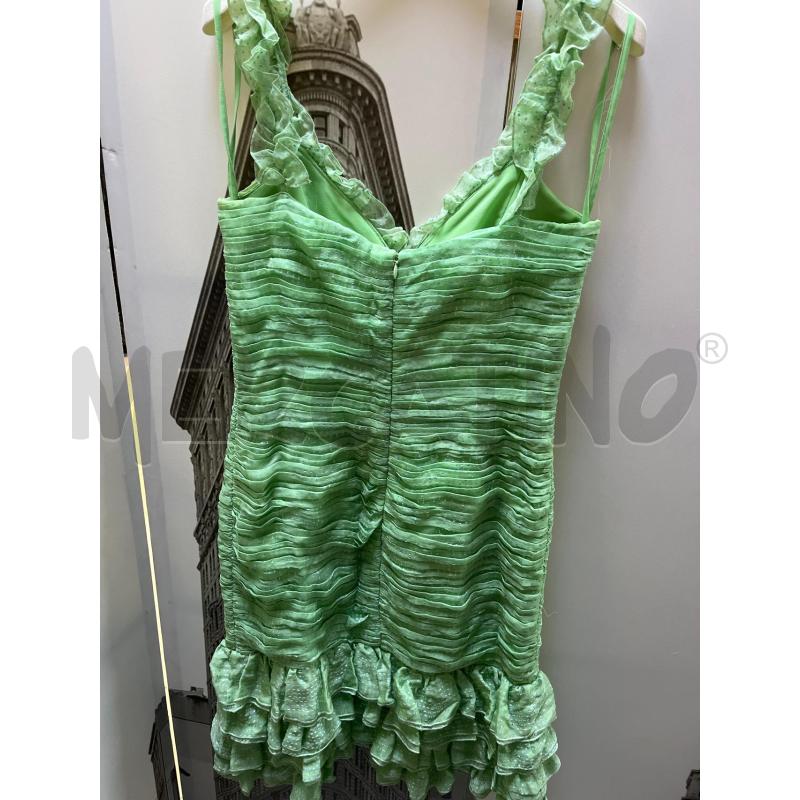 VESTITO CON COPRISPALLE LUISA SPAGNOLI VERDE IN SETA | Mercatino dell'Usato Ciampino 2